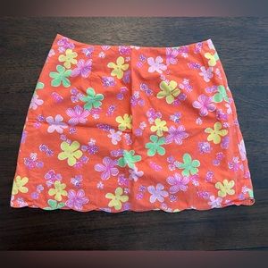 Lilly Pulitzer scalloped skirt